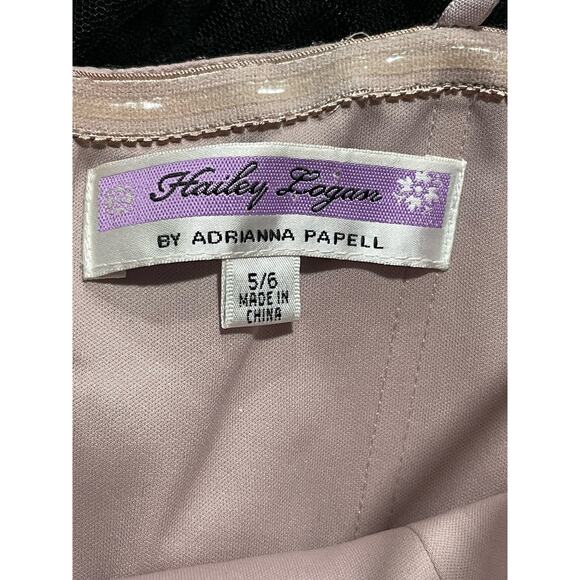 Y2K Hailey Logan Adrianna Papell XS Tulle Strapless Homecoming Dress Pink Black - Picture 6 of 11